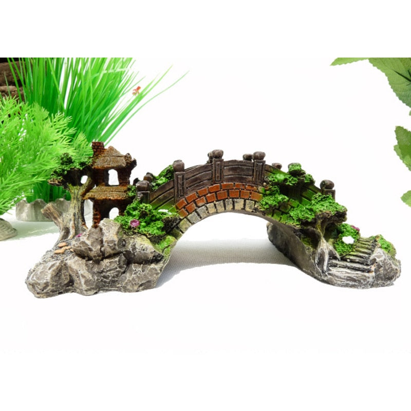 Resin Aquarium Bridge Decoration Ornament by HitMyNeed