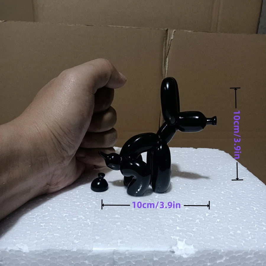 Resin Balloon Dog Poop Sculpture Modern Home Decor by HitMyNeed