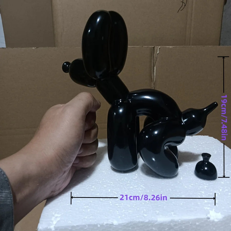 Resin Balloon Dog Poop Sculpture Modern Home Decor by HitMyNeed