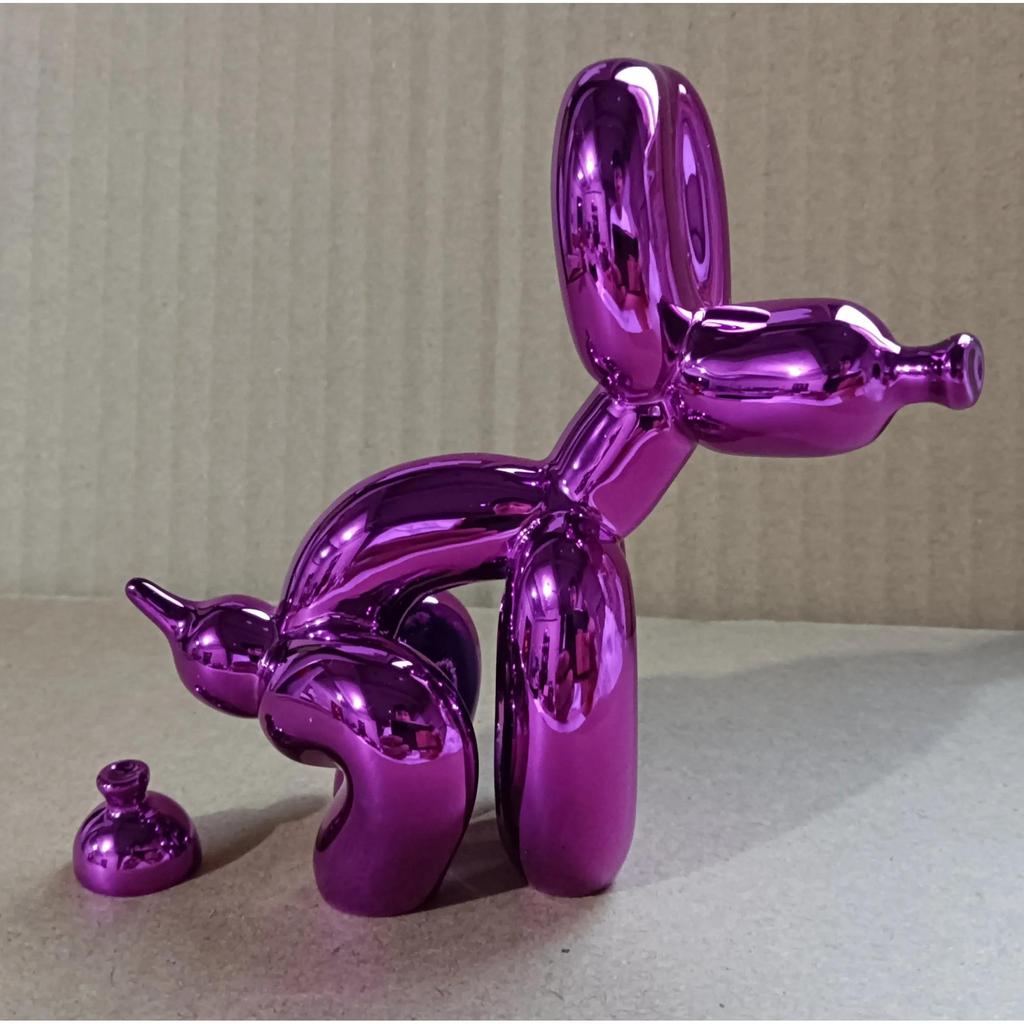 Resin Balloon Dog Poop Sculpture Modern Home Decor purple 21cm-19cm-10cm by HitMyNeed