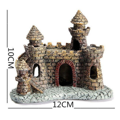 Resin Castle Aquarium Ornament Fish Tank Decor by HitMyNeed