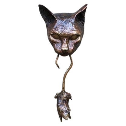 Resin Cat and Mouse Door Knocker by HitMyNeed