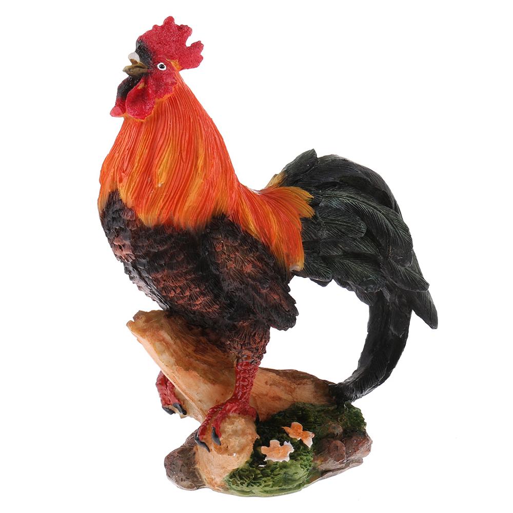Resin Chicken Garden Ornaments Set (2 Pieces) by HitMyNeed