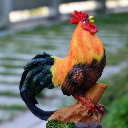 Resin Chicken Garden Ornaments Set (2 Pieces) by HitMyNeed