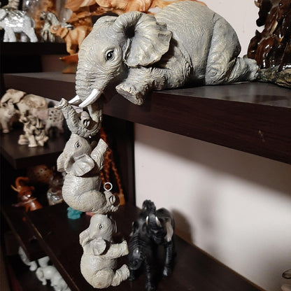 Resin Elephant Figurine Set of 3 by HitMyNeed