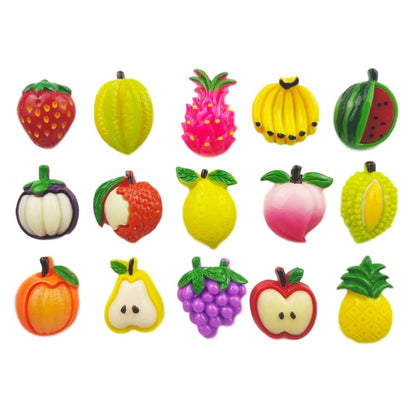Resin Fruit and Vegetable Fridge Magnets Set (30pcs) by HitMyNeed