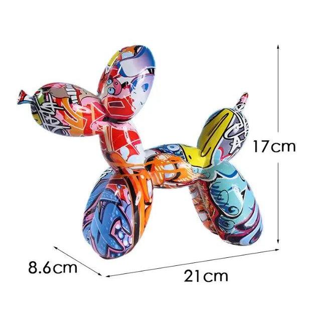 Resin Graffiti Balloon Dog Figurine Decor fm7034-tuya by HitMyNeed