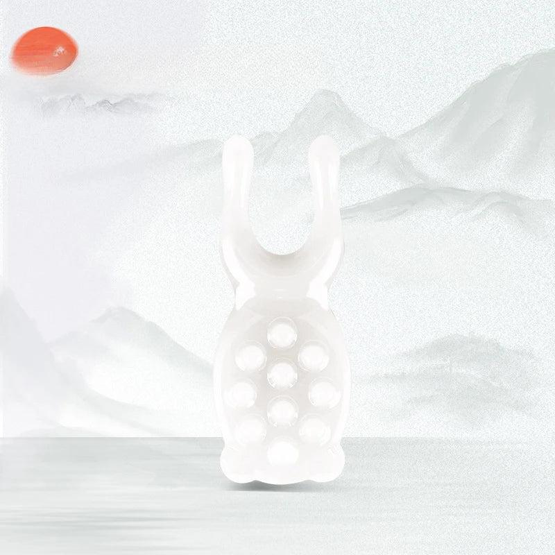 Resin Gua Sha Nose & Face Massage Tool a-white by HitMyNeed