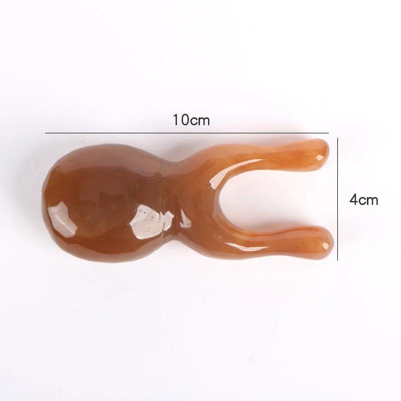 Resin Gua Sha Nose & Face Massage Tool amber by HitMyNeed