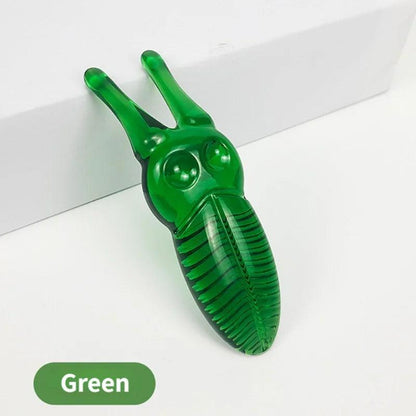 Resin Gua Sha Nose & Face Massage Tool cicada-green by HitMyNeed