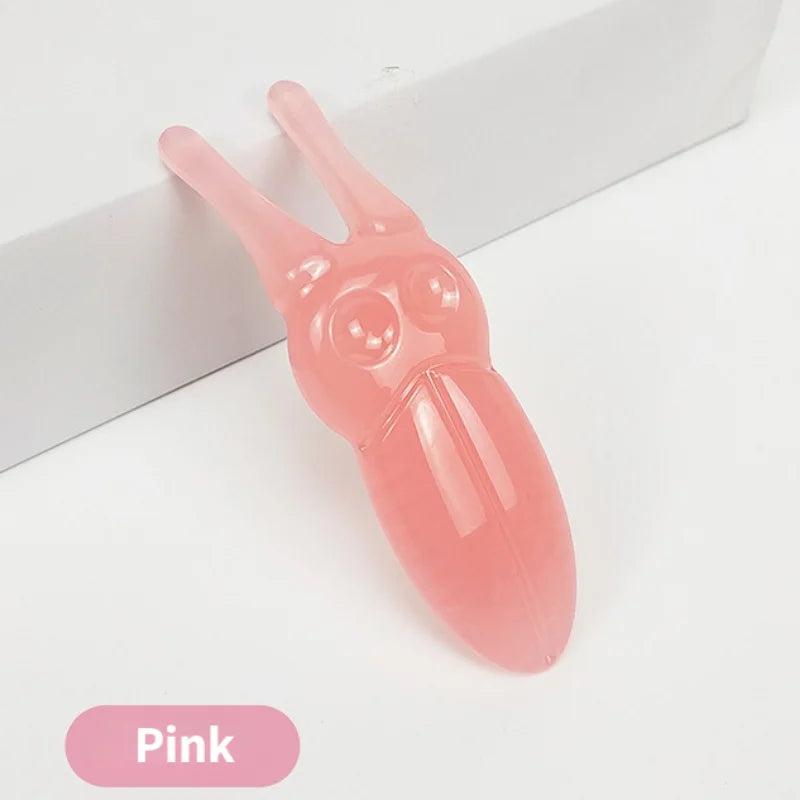 Resin Gua Sha Nose & Face Massage Tool cicada-pink by HitMyNeed