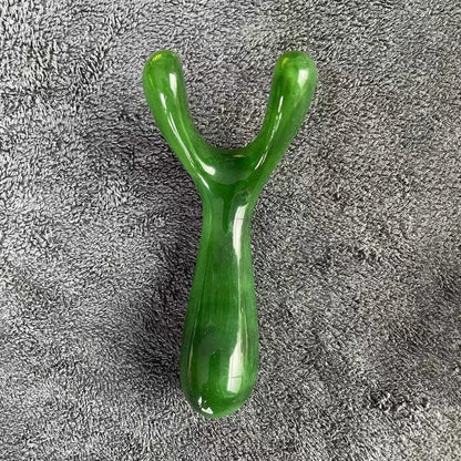 Resin Gua Sha Nose & Face Massage Tool green by HitMyNeed