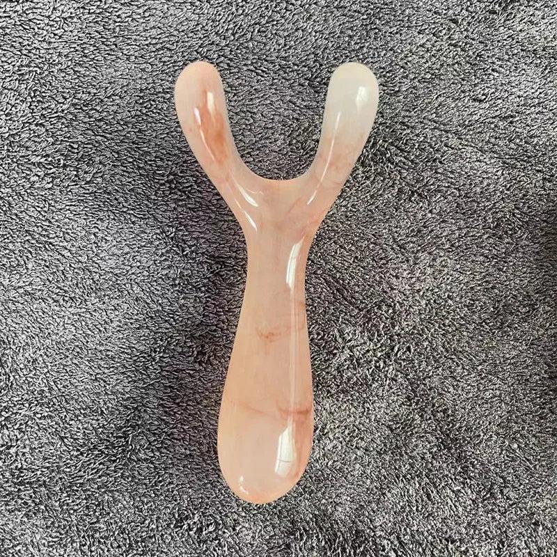 Resin Gua Sha Nose & Face Massage Tool pink by HitMyNeed