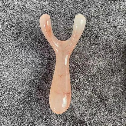 Resin Gua Sha Nose & Face Massage Tool pink by HitMyNeed