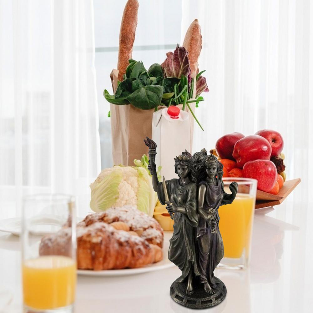 Resin Hecate Triple Goddess Bronze Figurine 16cm by HitMyNeed