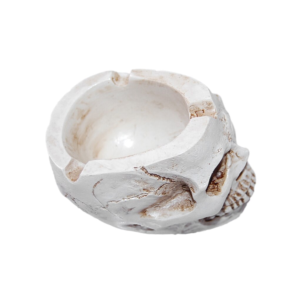 Resin Human Skull Ashtray with Deep Bowl Design by HitMyNeed