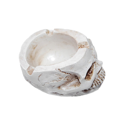 Resin Human Skull Ashtray with Deep Bowl Design by HitMyNeed