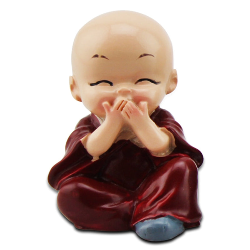 Resin Little Monk Statue Set of 4 by HitMyNeed