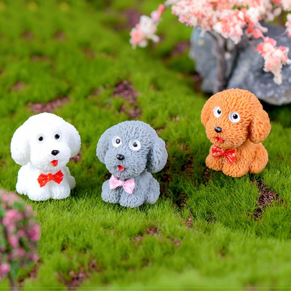 Resin Miniature Dog Figurines Set of 4 by HitMyNeed