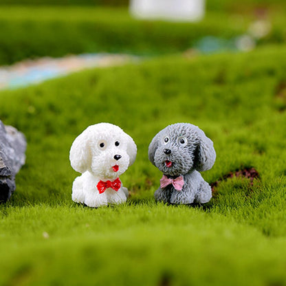 Resin Miniature Dog Figurines Set of 4 by HitMyNeed