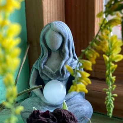 Resin Moon Goddess Statue Home & Altar Decor by HitMyNeed