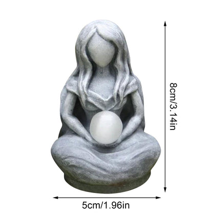 Resin Moon Goddess Statue Home & Altar Decor by HitMyNeed