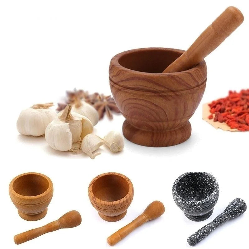 Resin Mortar and Pestle Set for Herbs, Spices & Garlic by HitMyNeed