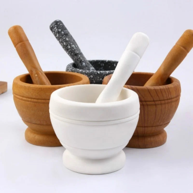 Resin Mortar and Pestle Set for Herbs, Spices & Garlic by HitMyNeed