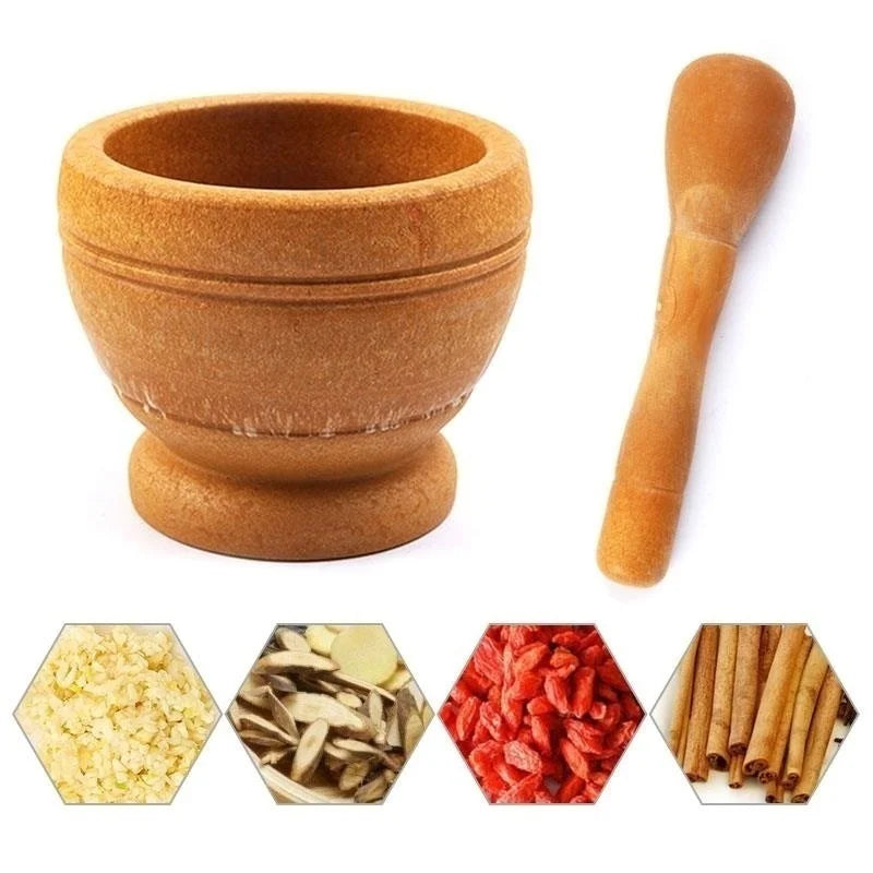 Resin Mortar and Pestle Set for Herbs, Spices & Garlic by HitMyNeed