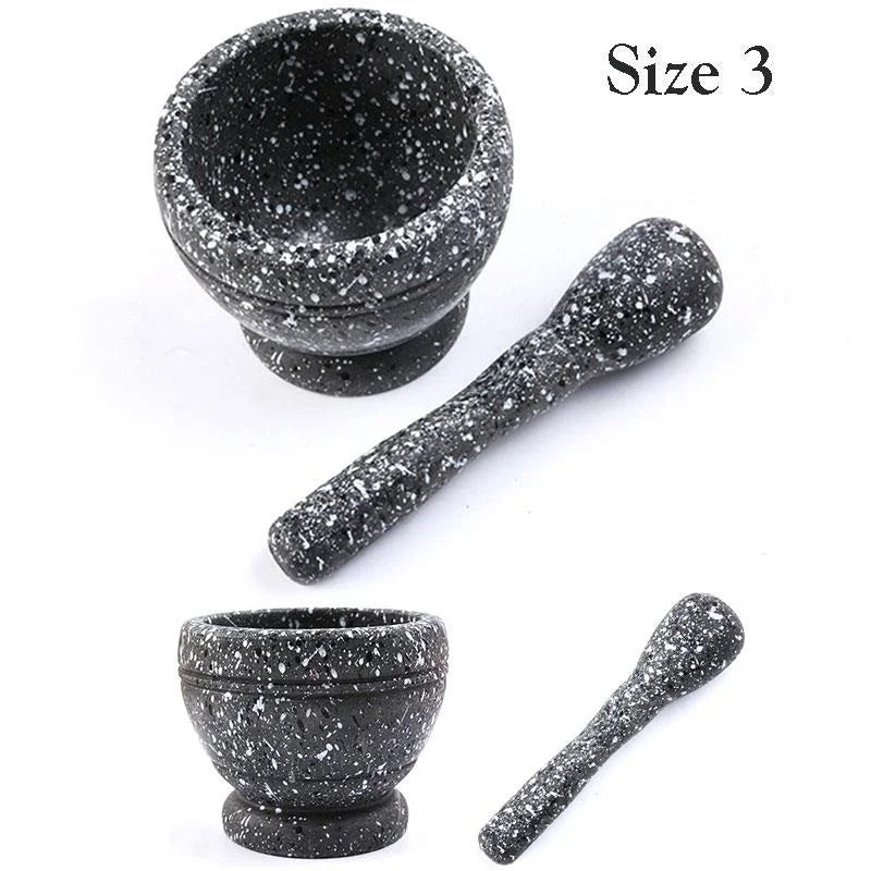 Resin Mortar and Pestle Set for Herbs, Spices & Garlic size3 by HitMyNeed