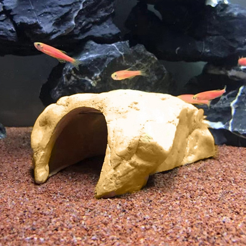 Resin Reptile Cave Hideout for Terrariums & Aquariums by HitMyNeed