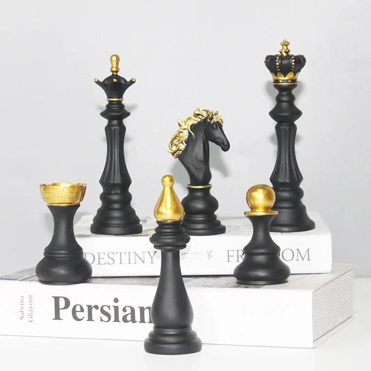 Resin Retro Chess Knight Figurine Home Decor by HitMyNeed