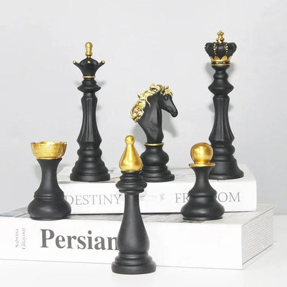 Resin Retro Chess Knight Figurine Home Decor by HitMyNeed
