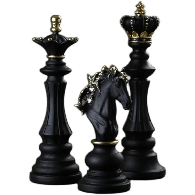 Resin Retro Chess Knight Figurine Home Decor by HitMyNeed