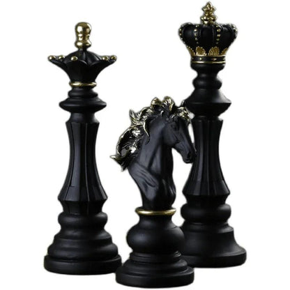 Resin Retro Chess Knight Figurine Home Decor by HitMyNeed