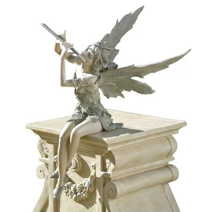 Resin Sitting Fairy Garden Ornament, 18cm by HitMyNeed