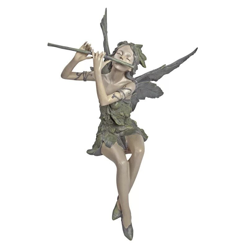 Resin Sitting Fairy Garden Ornament, 18cm by HitMyNeed