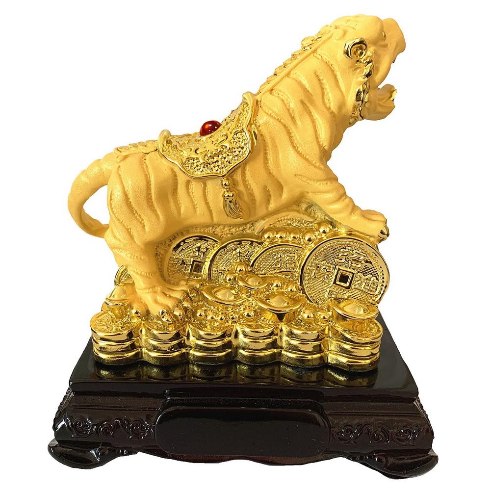 Resin Tiger Figurine Feng Shui Wealth Decor by HitMyNeed
