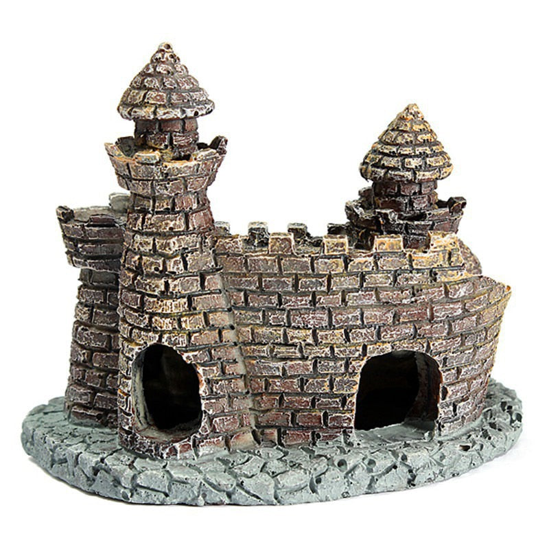 Resin Underwater Castle Ornament for Aquariums by HitMyNeed