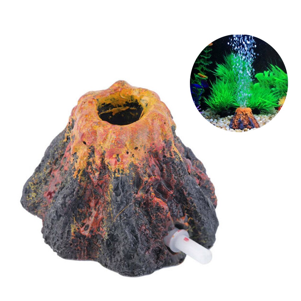 Resin Volcano Bubbler Ornament for Aquariums by HitMyNeed