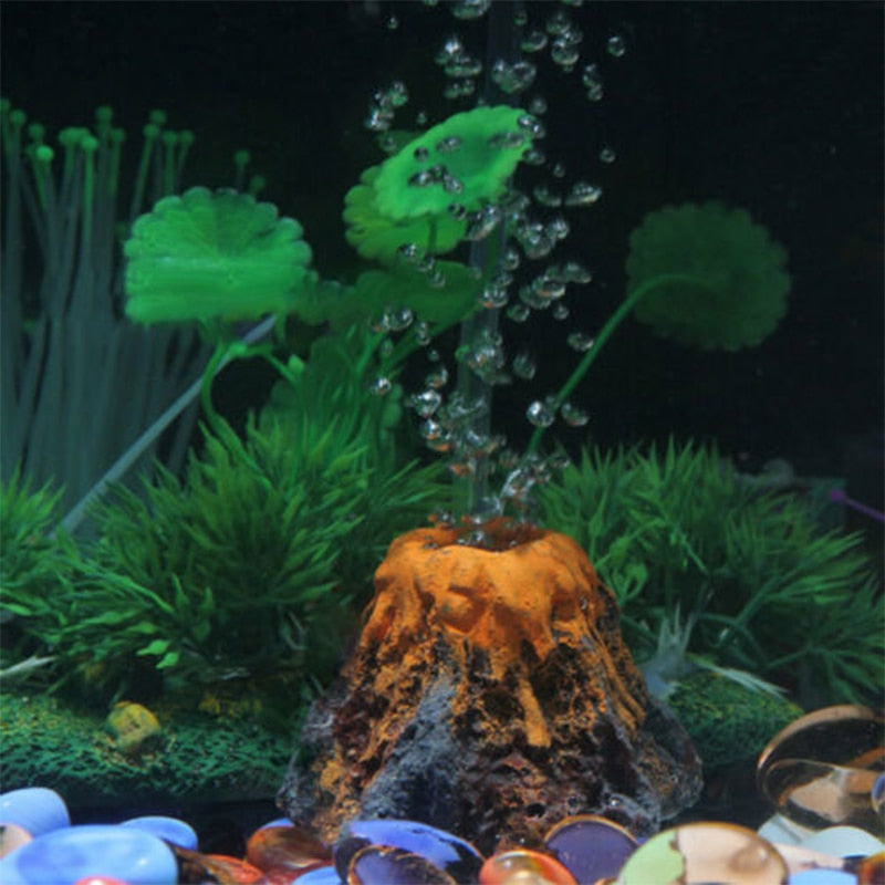 Resin Volcano Bubbler Ornament for Aquariums by HitMyNeed