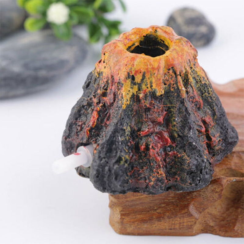 Resin Volcano Bubbler Ornament for Aquariums by HitMyNeed