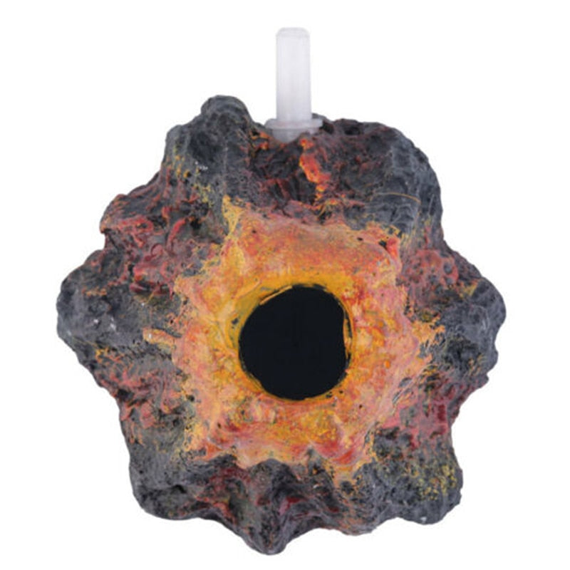 Resin Volcano Bubbler Ornament for Aquariums by HitMyNeed