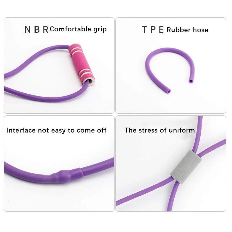 Resistance Bands Set for Yoga & Strength Training by HitMyNeed