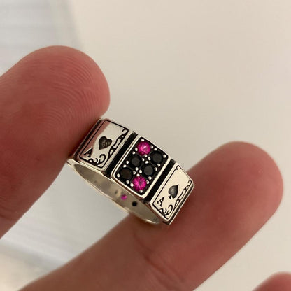 Resizable Playing Cards Ring for Poker Lovers by HitMyNeed