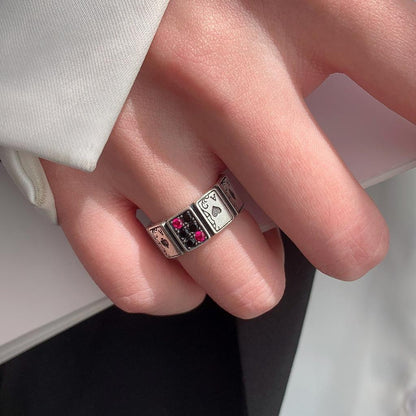 Resizable Playing Cards Ring for Poker Lovers by HitMyNeed