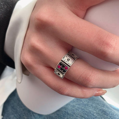Resizable Playing Cards Ring for Poker Lovers by HitMyNeed