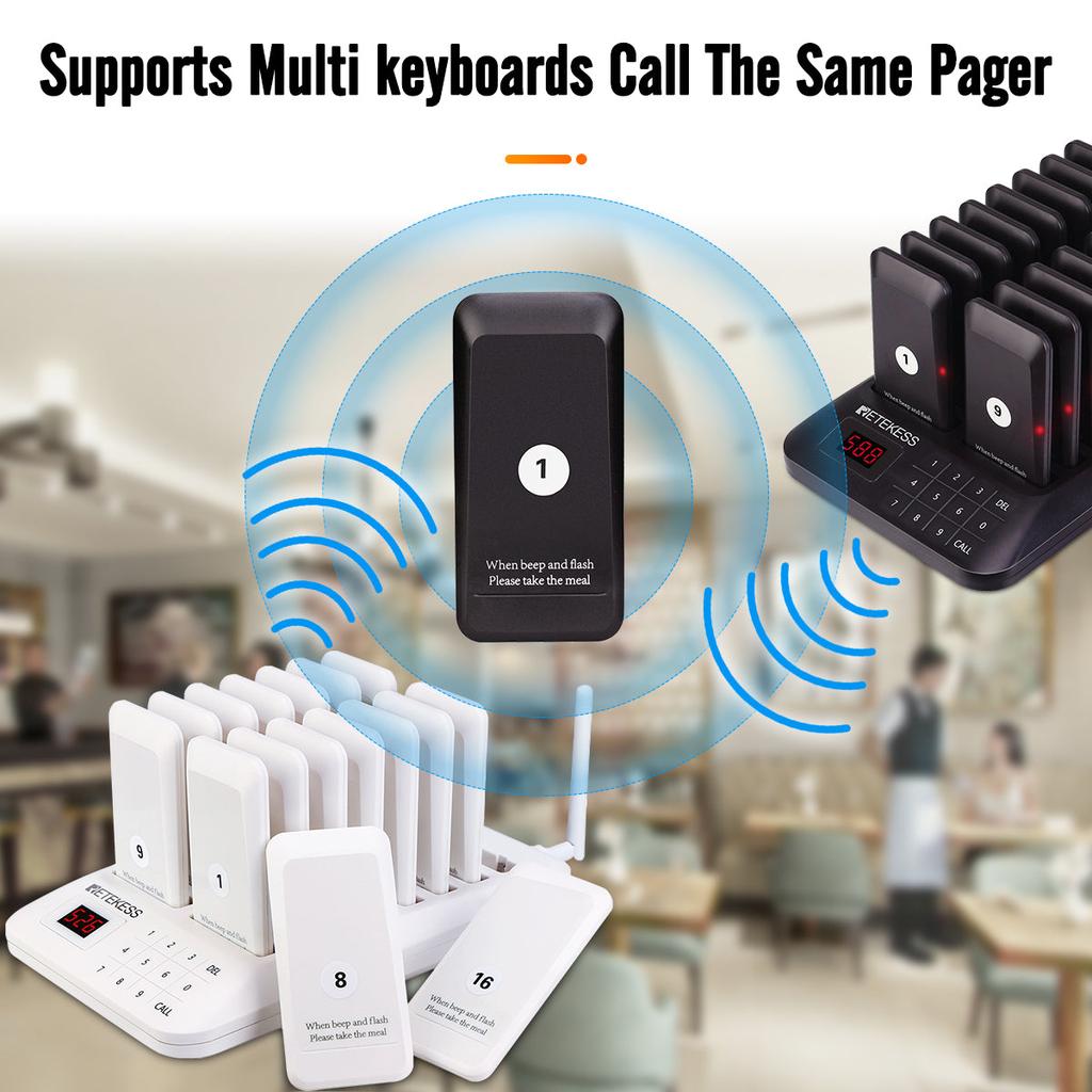 RETEKESS TD157 Restaurant & Food Truck Pager System by HitMyNeed