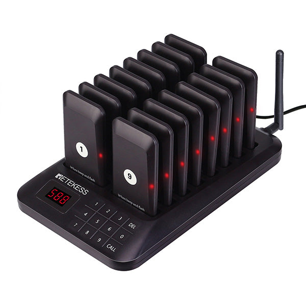 RETEKESS TD157 Restaurant & Food Truck Pager System Base with 26 Pagers by HitMyNeed