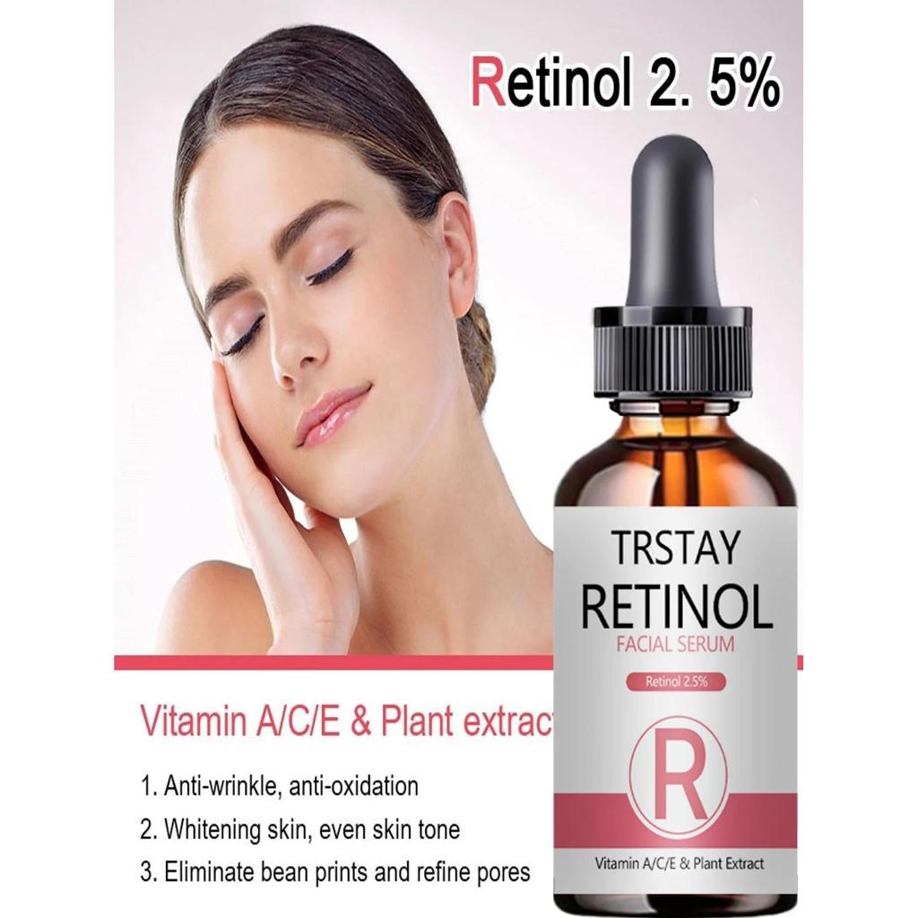 Retinol 2.5% Face Serum with Hyaluronic Acid 30ml by HitMyNeed